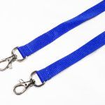 Plain Blue Double Ended Lanyards
