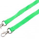 Plain Green Double Ended Lanyards